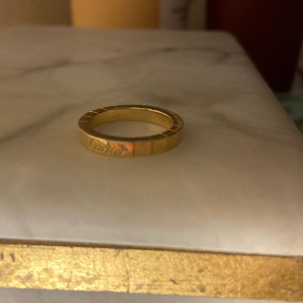 Vintage authentic Cartier, 18 karat yellow gold ring